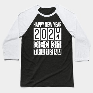 New Year Odometer, Happy New Year 2021 Baseball T-Shirt